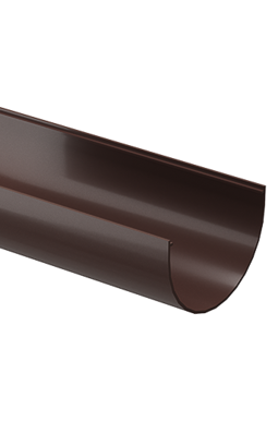 Желоб водосточный 3 м Premium Шоколад, (RAL 8019)
